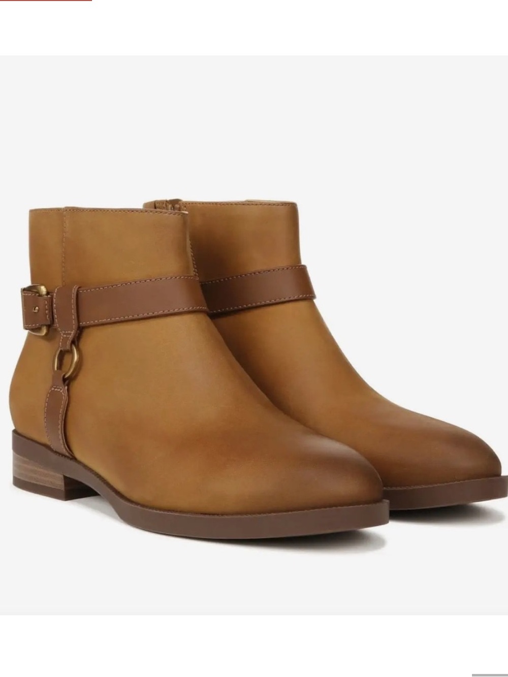 VIONIC Rhiannon Bootie Western, Cognac Oil Nubuck, Size 7.5, NWOT